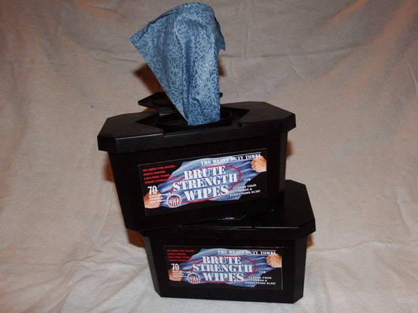 Brute Strength Wipes Case (12 Boxes) with BZK Cleans Mold and Mildew