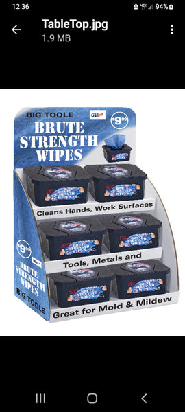Brute Strength Wipes (2 Boxes) with BZK cleans Mold and Mildew